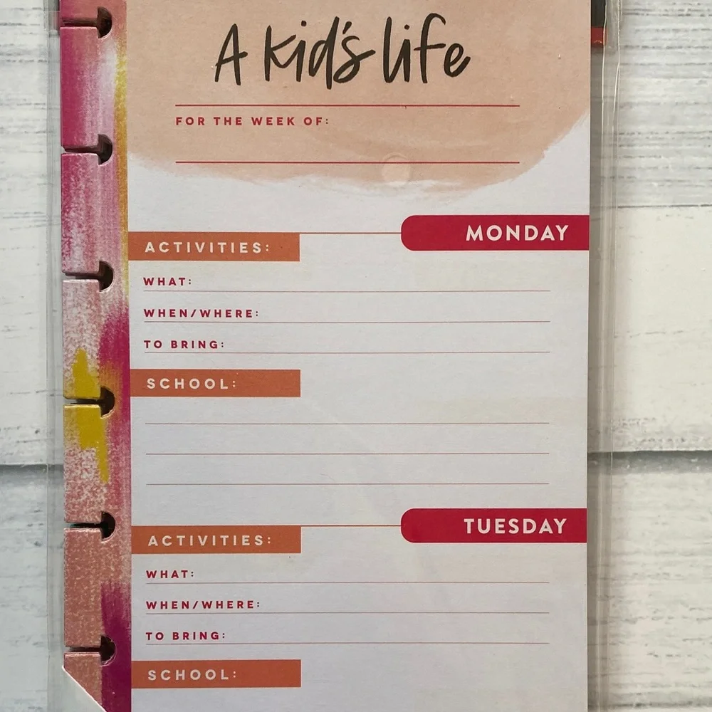 Happy Planner Kids Life & Weekly Meal Plan Notepads